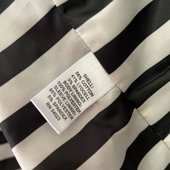 Banana Republic Navy Blue Suit Jacket Blazer 2 Button Cotton/Lyocell/Stretch • 8 - Picture 6 of 11